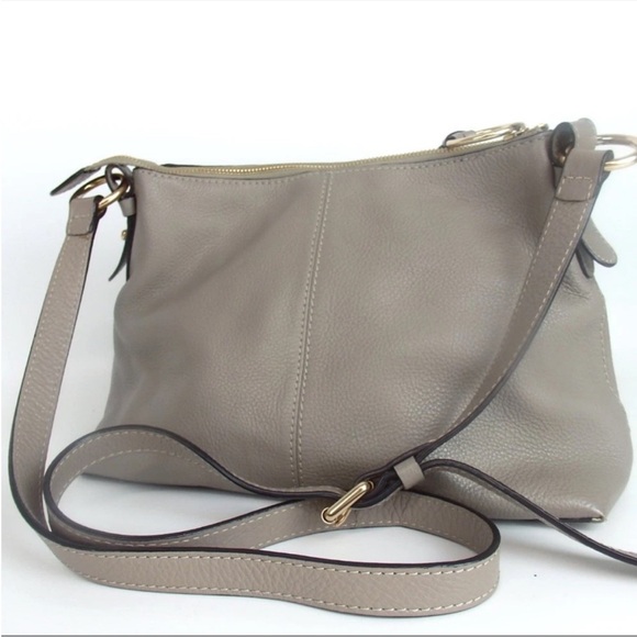 See By Chloe Taupe Crossbody Bag with Gold Accents - Picture 5 of 6
